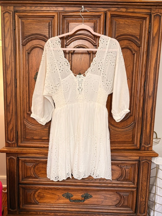 Free People Dresses & Skirts - Free People Cream Lottie Dress S